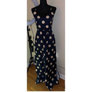 CHICME BLUE AND CREAM MAXI SIZE MEDIUM